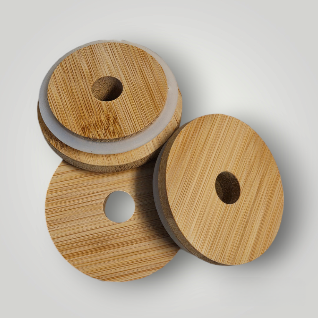 Can Glass Bambo Lid