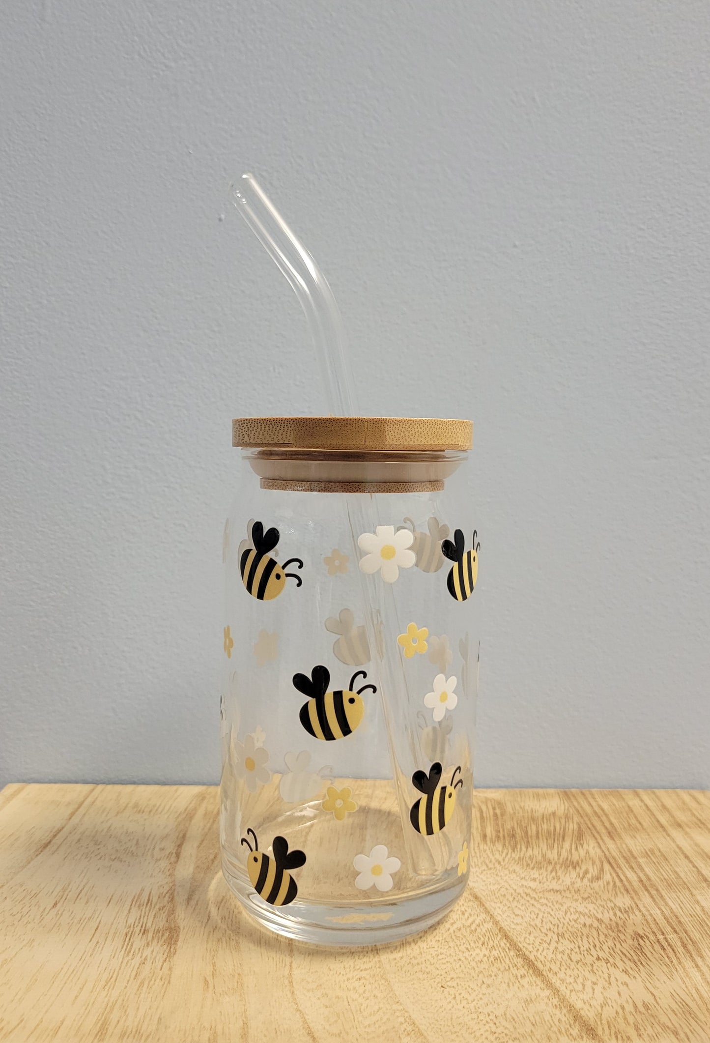 Honeybee Can Glass