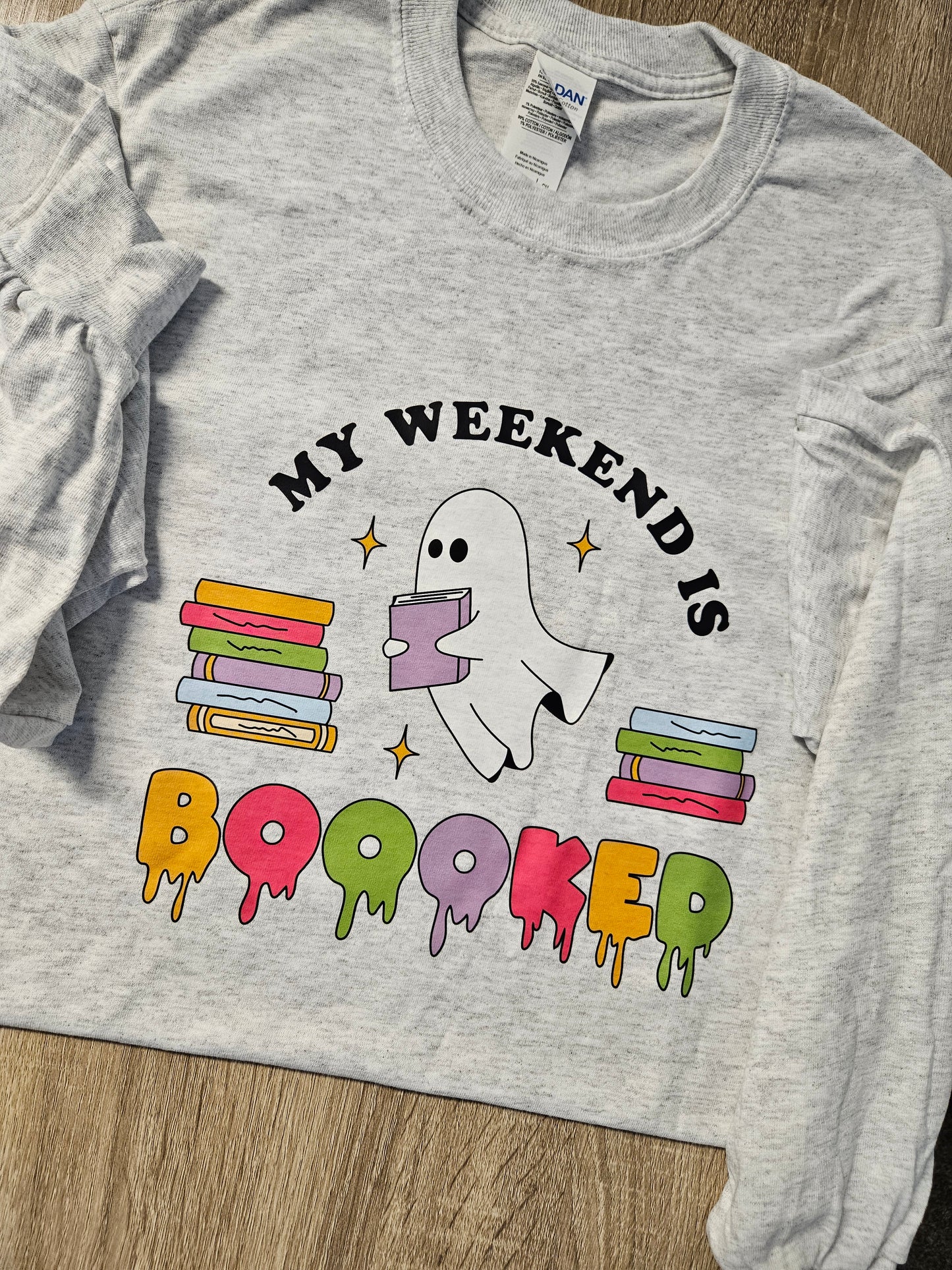 My Weekend is Boooked Long Sleeve Shirt