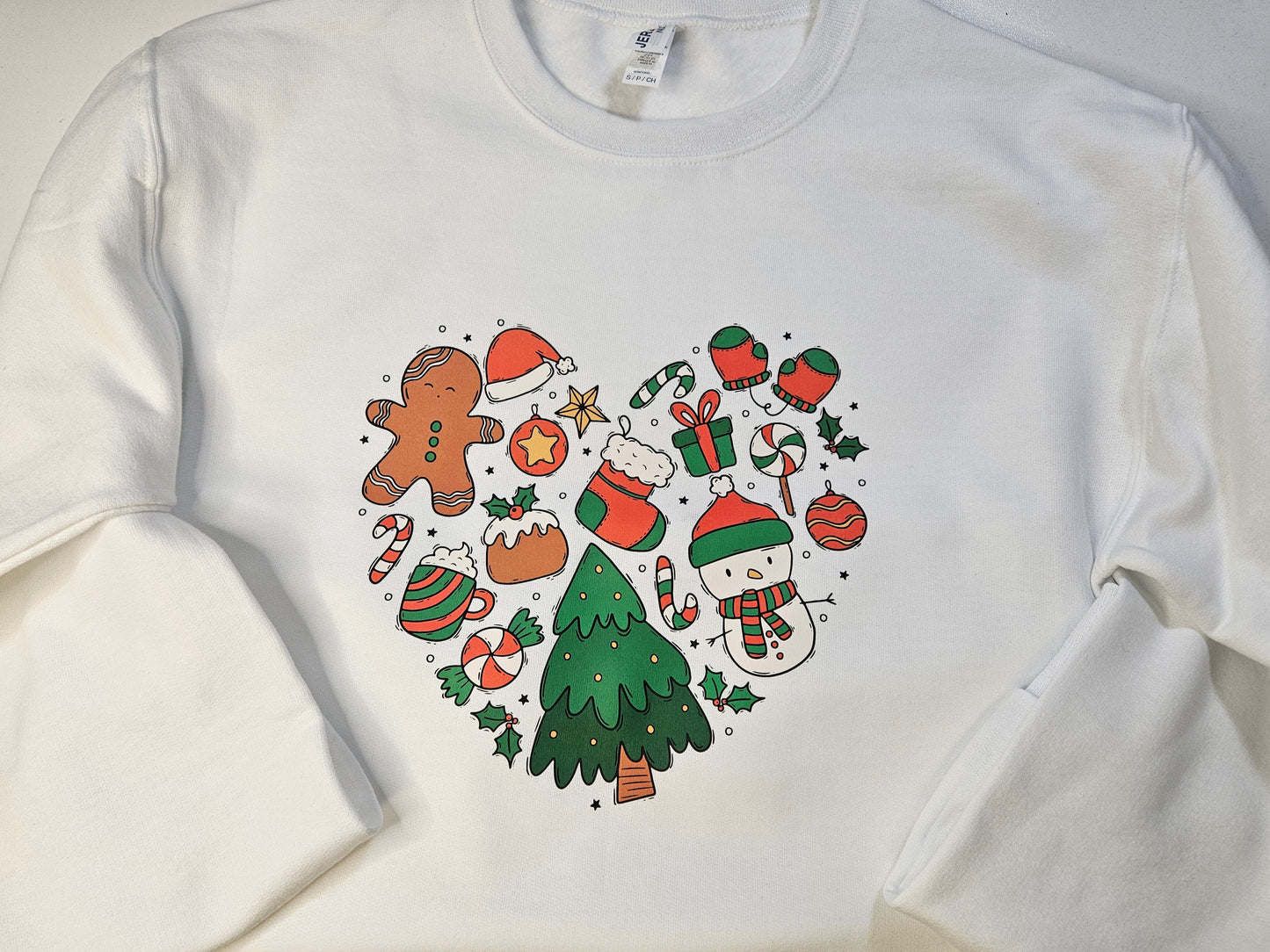Christmas Heart Crewneck