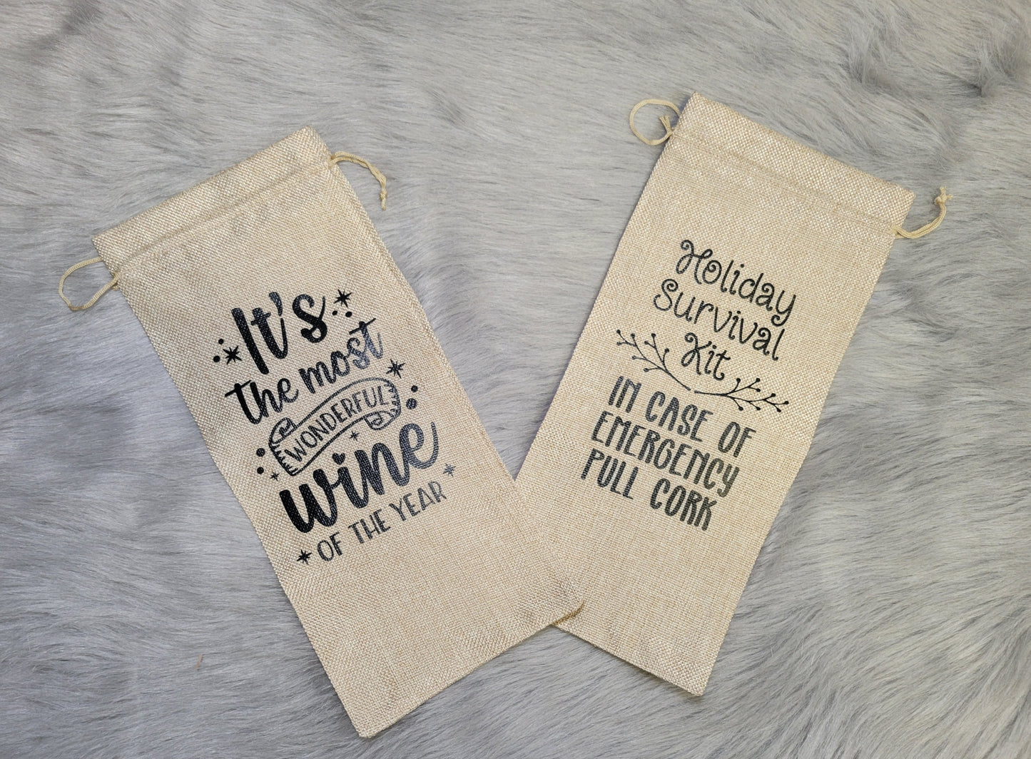 Holiday Wine Bag