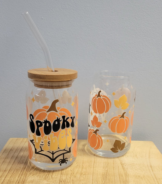 Spooky Vibes & Pumpkin Glass