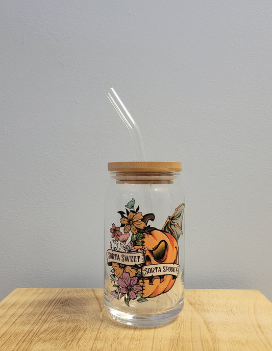 Sweet & Spooky Can Glass