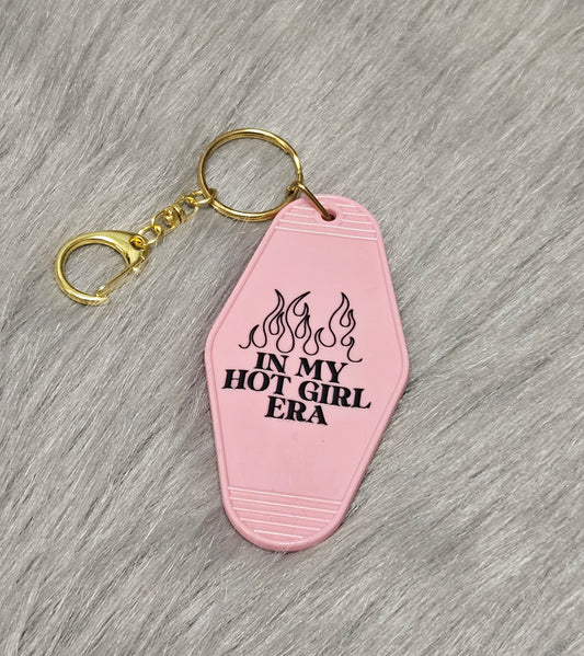 In My Hot Girl Era Motel Keychain