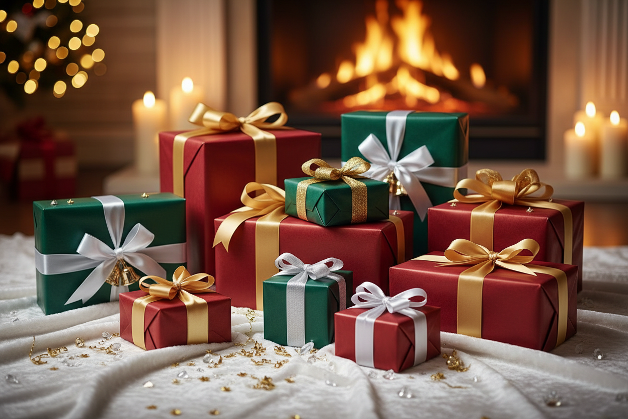 HOLIDAY GIFTS AND BOWS