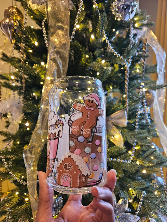 Gingerbread Can Glass