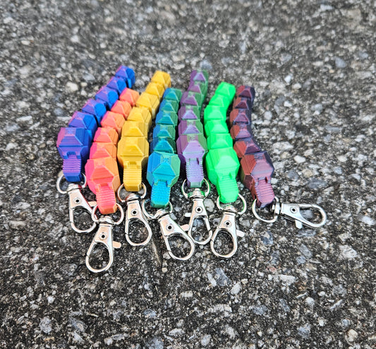 Wiggle Worm Keychain