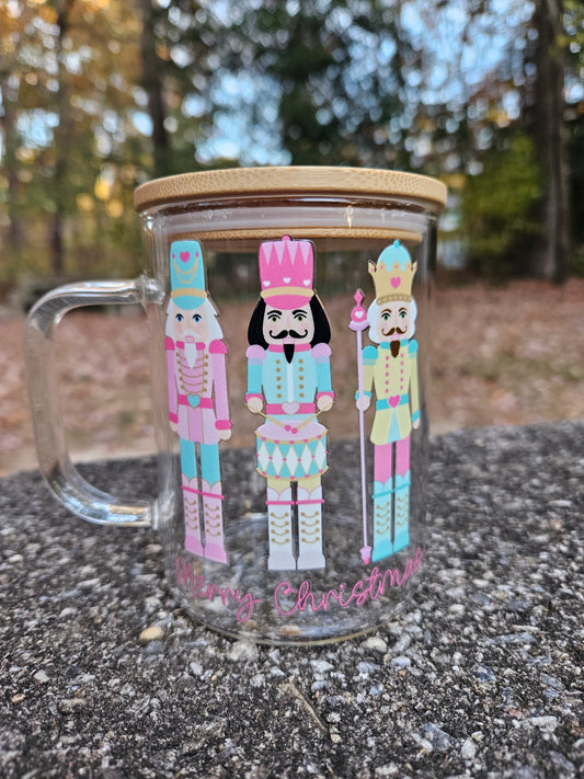 Pastel Nutcracker Glass Mug