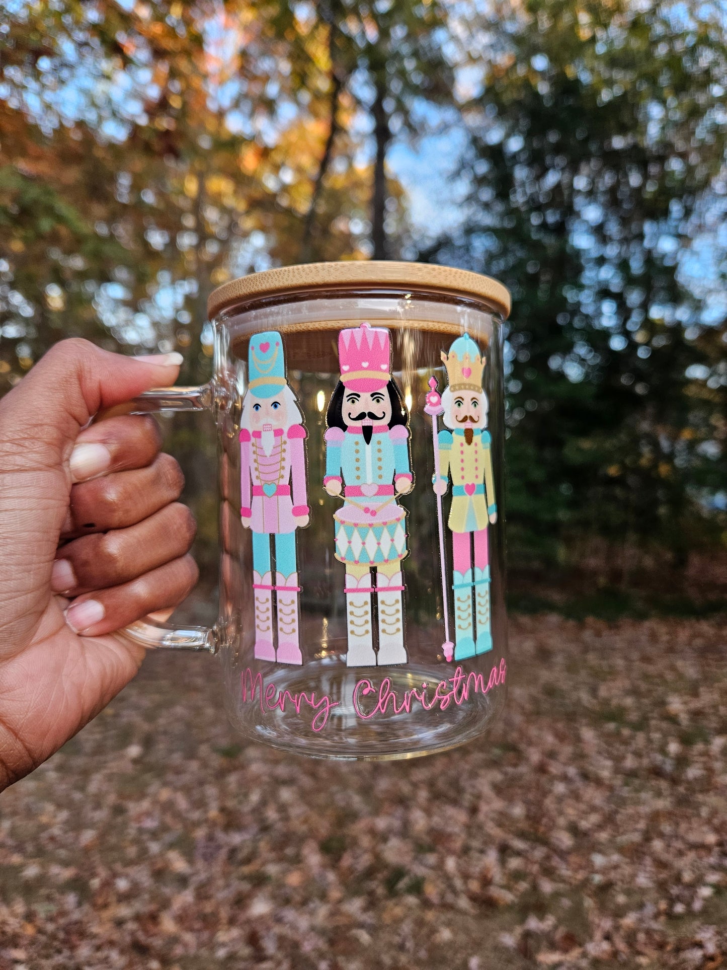 Pastel Nutcracker Glass Mug