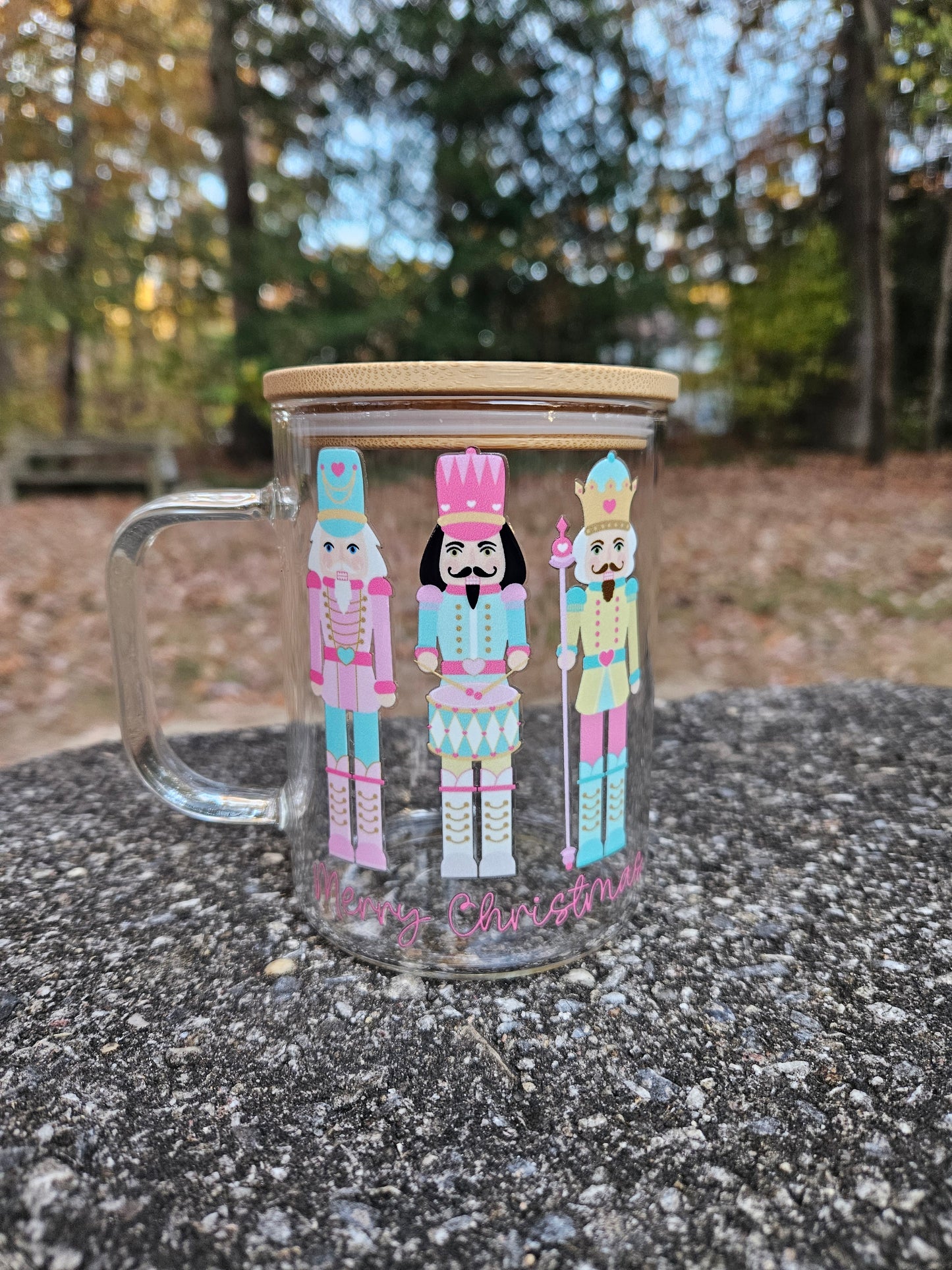 Pastel Nutcracker Glass Mug