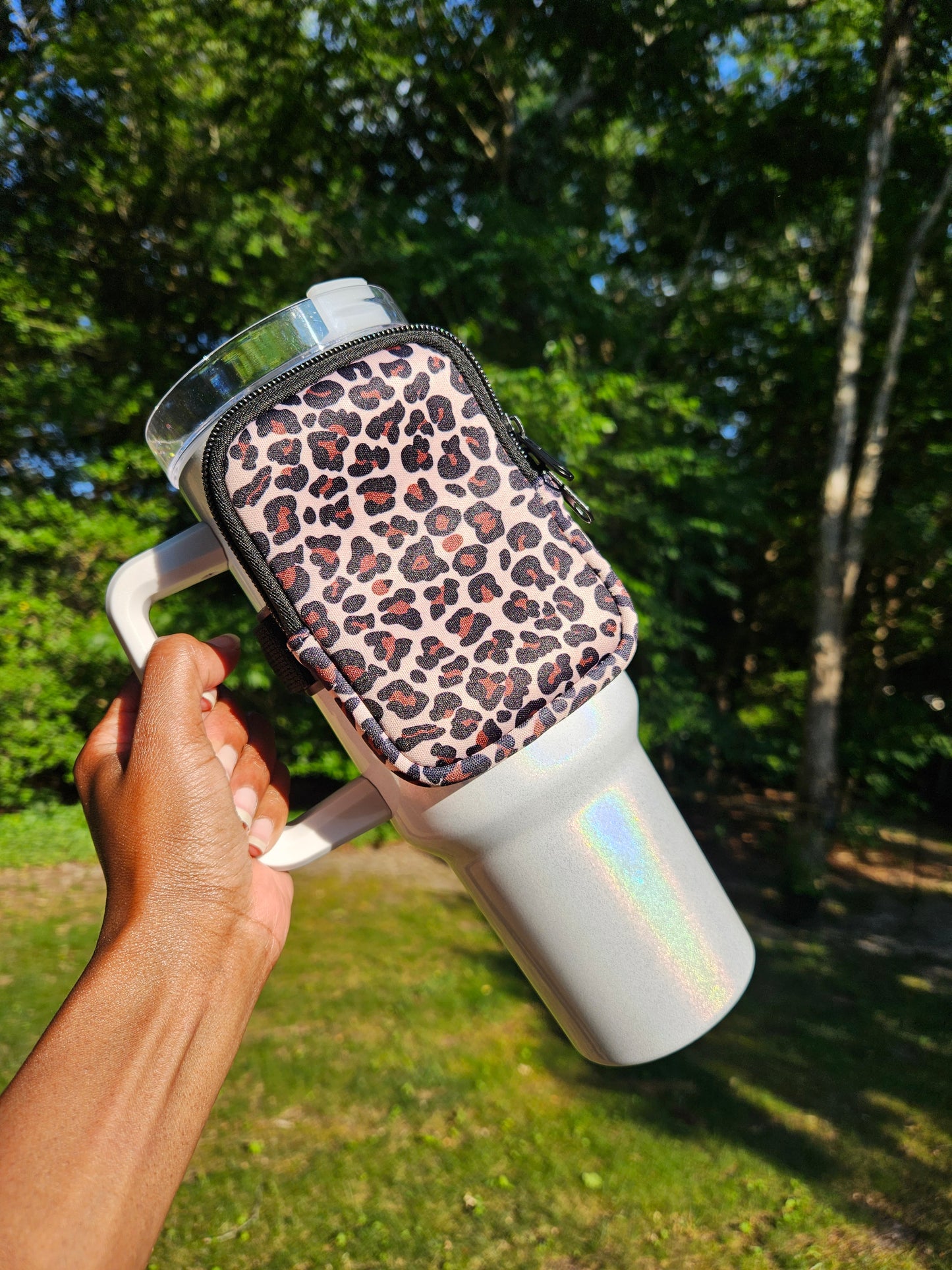 Leopard Print Cup Pouch