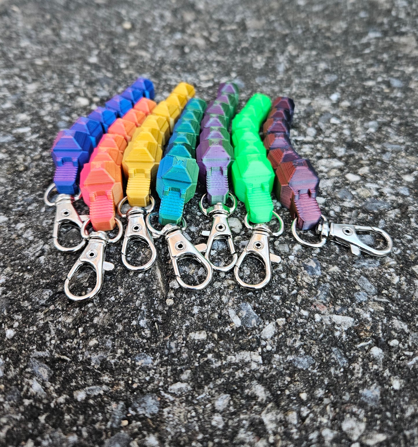 Wiggle Worm Keychain