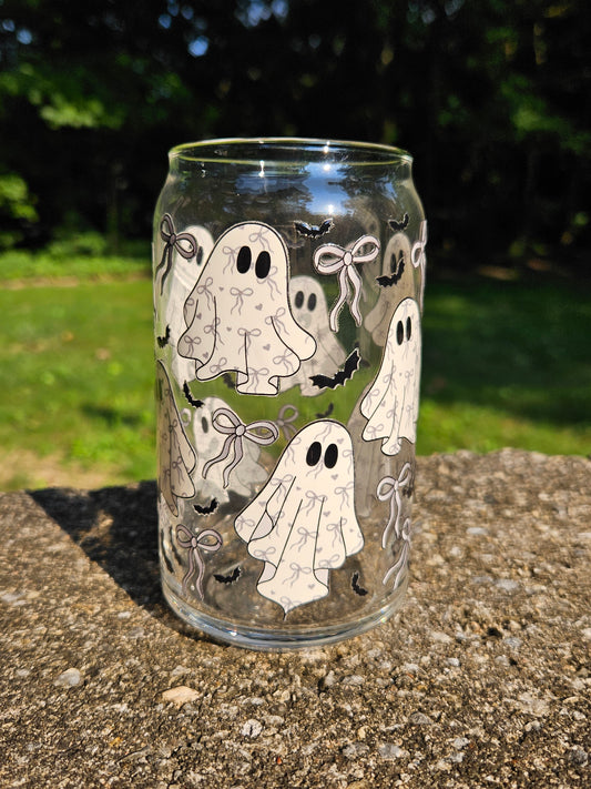 Ghosts & Bows Can Glass