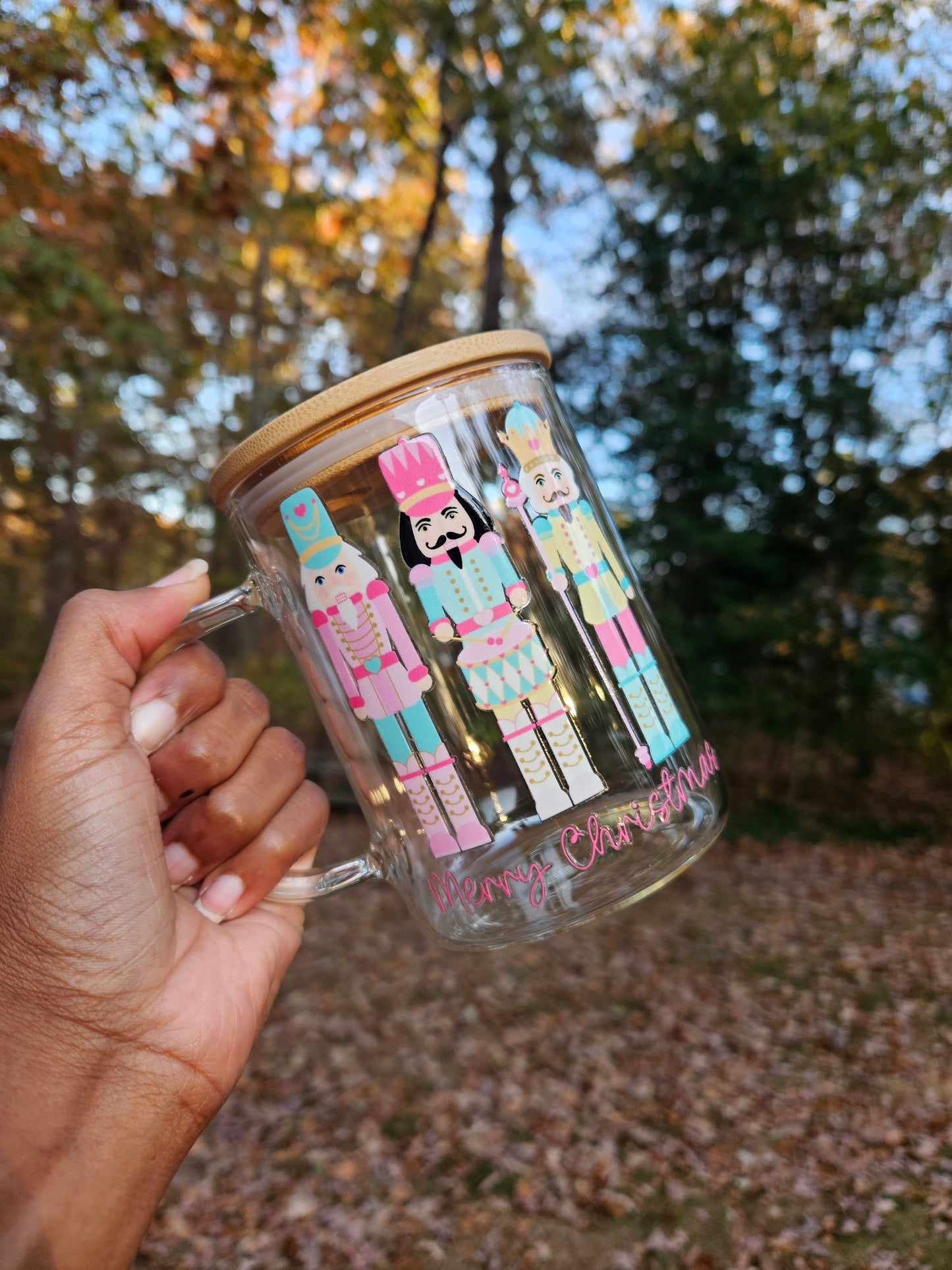 Pastel Nutcracker Glass Mug