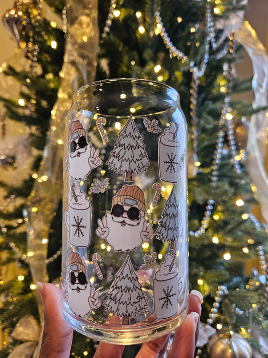 Cool Santa Can Glass