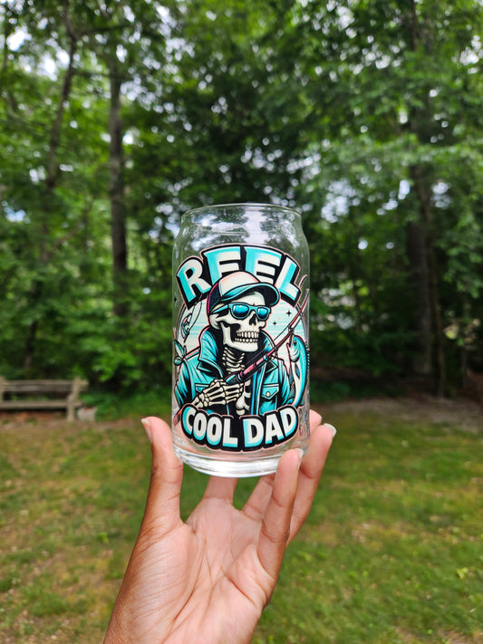 Reel Cool Dad Can Glass