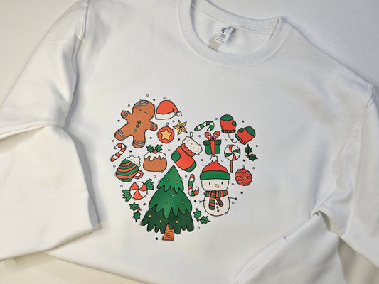 Christmas Heart Crewneck