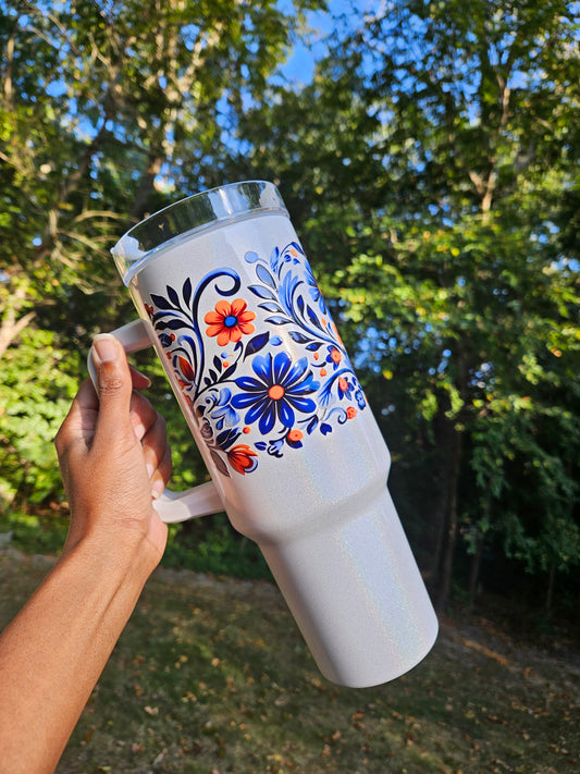 Fall Floral Tumbler