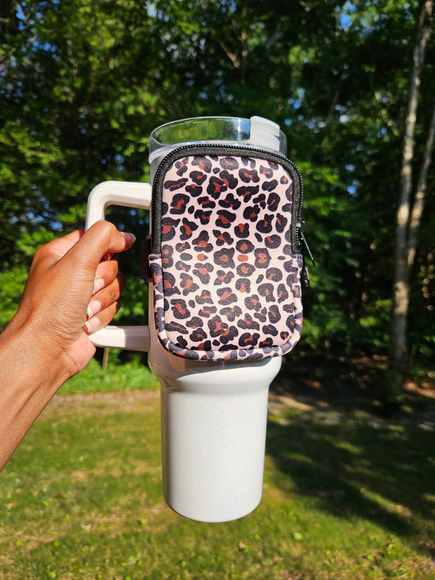 Leopard Print Cup Pouch