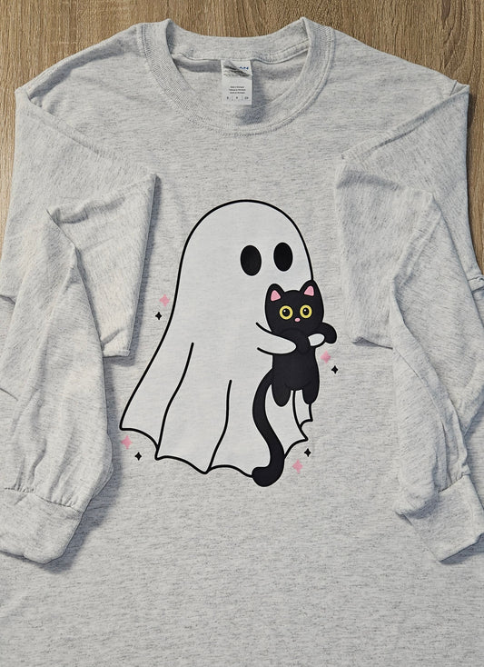 Ghost & Kitty Long Sleeve Shirt