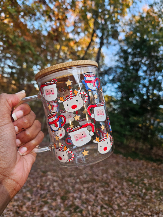 Christmas Cups Glass Mug