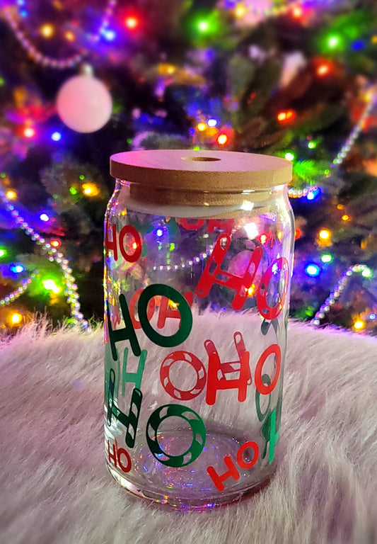 HoHoHo Can Glass Cup